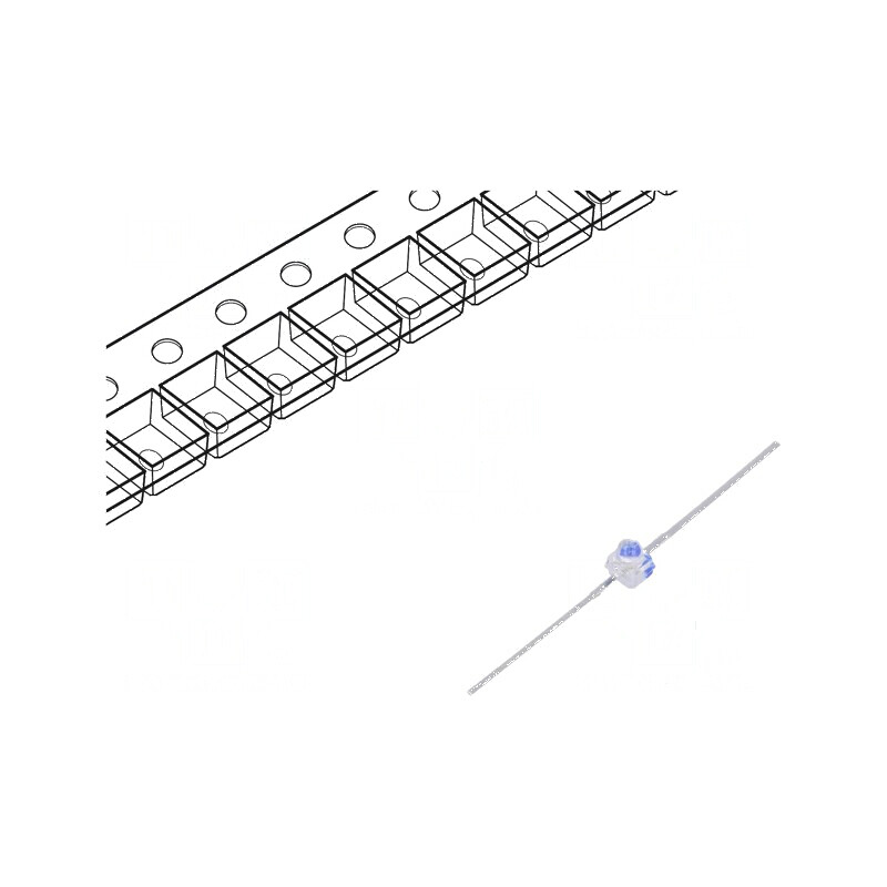 LED SMD Gull Wing Albastru 1500-2500mcd 2,15x2,4x2,7mm 10° | Electronic-mag.ro | Componente Electronice