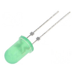 LED 5mm verde 6600-8000mcd 30° convex 104mW | Electronic-mag.ro | Componente Electronice