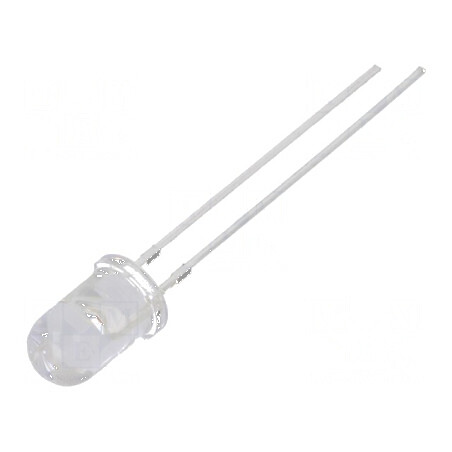 LED 5mm roșie 8500-11000mcd 30° convex | Electronic-mag.ro | Componente Electronice