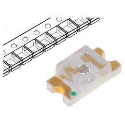 LED SMD 1206 albastru 14-22mcd 3,2x1,6x1,1mm 120° 20mA 100mW | Electronic-mag.ro | Componente Electronice