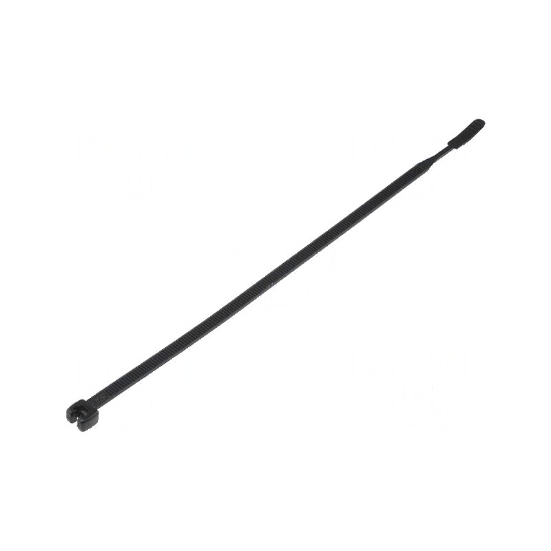 Colier de strângere poliamidă 220N negru 210mm x 4,7mm | Electronic-mag.ro | Componente Electronice