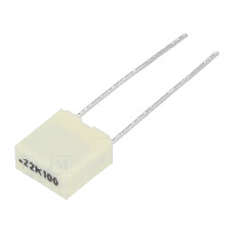 Condensator cu poliester 220nF 63VAC 100VDC 5mm ±10% THT R82 | Electronic-mag.ro | Componente Electronice