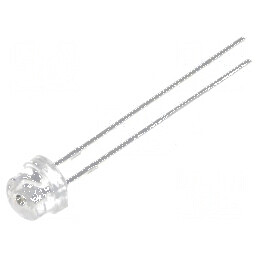 LED 4,8mm Albastru 330-750mcd 100° Convex | Electronic-mag.ro | Componente Electronice