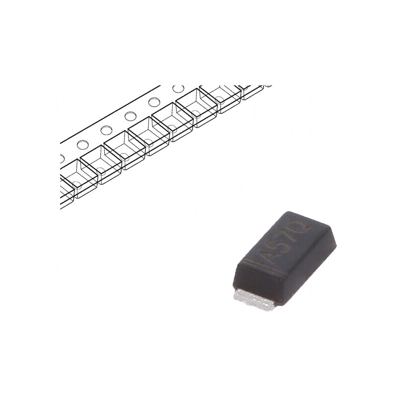 Diodă redresoare SMD 400V 1A 50us microSMA Ufmax 1,1V | Electronic-mag.ro | Componente Electronice