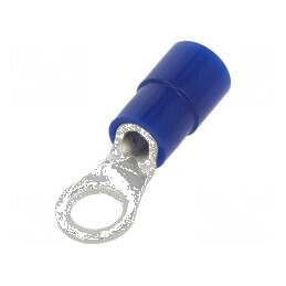 Vârf inelar M4 Ø 4,3mm pentru cablu izolat 1,04÷2,63mm2 | Electronic-mag.ro | Componente Electronice