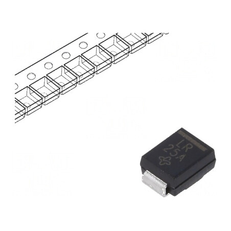 Diodă TVS 600W 19,9V 21,7A unidirecțională SMB - rolă bandă | Electronic-mag.ro | Componente Electronice