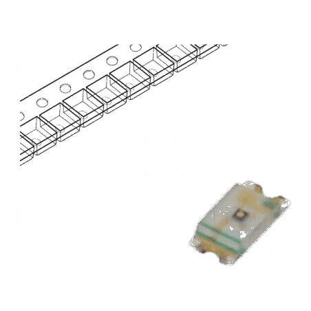 LED SMD 0603 roșie 36-85mcd 2V 20mA 62mW 1,6x0,8x0,55mm | Electronic-mag.ro | Componente Electronice