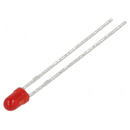 LED roșie 2,9mm 6mcd 60° convex | Electronic-mag.ro | Componente Electronice