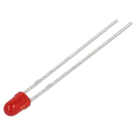 LED roșie 2,9mm 6mcd 60° convex | Electronic-mag.ro | Componente Electronice