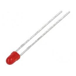 LED roșie 2,9mm 30mcd 60° convex | Electronic-mag.ro | Componente Electronice