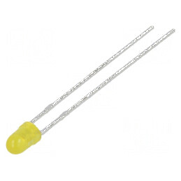 LED galben 2,9mm 30mcd 60° convex | Electronic-mag.ro | Componente Electronice
