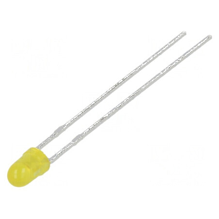 LED galben 2,9mm 30mcd 60° convex | Electronic-mag.ro | Componente Electronice