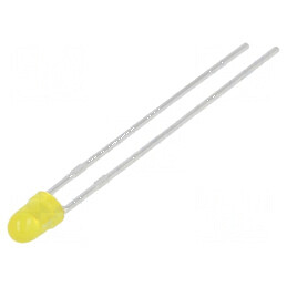 LED galben 2,9mm 30mcd 60° convex | Electronic-mag.ro | Componente Electronice
