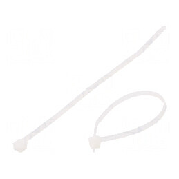 Colier de strângere poliamidă 100mm 2,45mm 80N naturală | Electronic-mag.ro | Componente Electronice