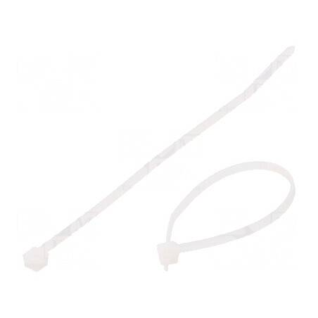 Colier de strângere poliamidă 100mm 2,45mm 80N naturală | Electronic-mag.ro | Componente Electronice