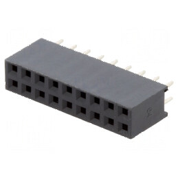 Conector şiruri pini soclu mamă 18 PIN 2,54mm THT 2x9 | Electronic-mag.ro | Componente Electronice