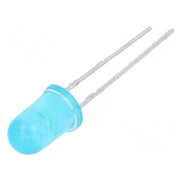 LED 5mm albastru 400-800mcd 20° convex 90mW | Electronic-mag.ro | Componente Electronice