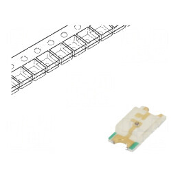 LED SMD 1206 verde 10-40mcd 3,2x1,6x0,68mm 140° 20mA 60mW | Electronic-mag.ro | Componente Electronice