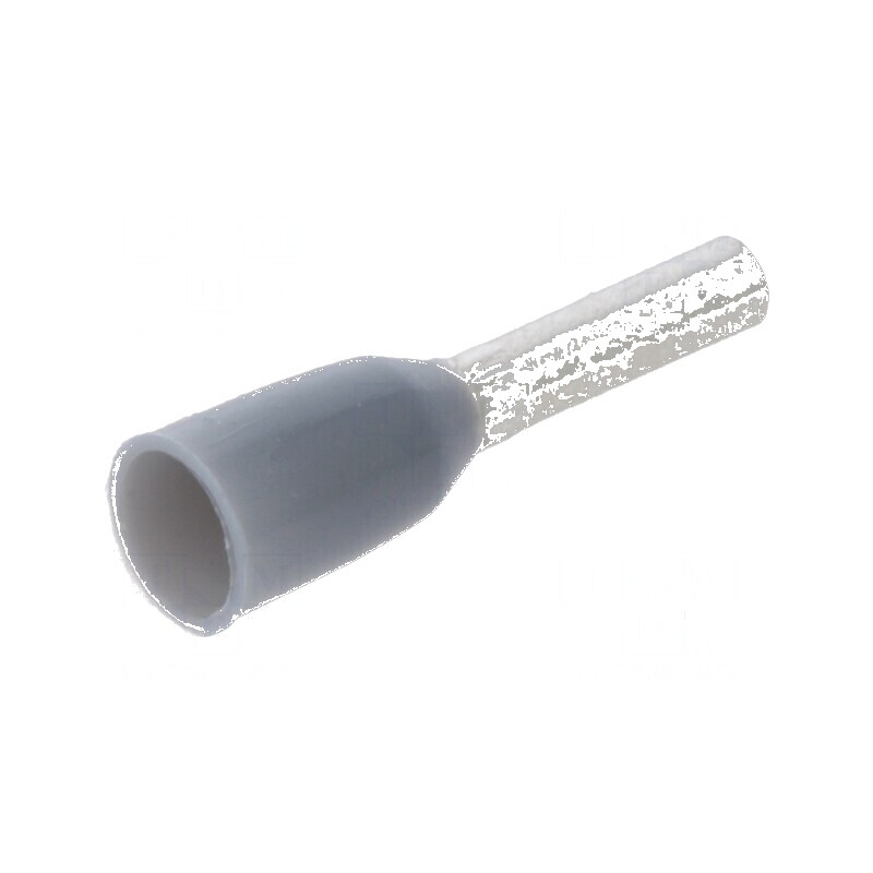 Vârf tub capăt izolată cupru 0,75mm² 6mm cositorit gri | Electronic-mag.ro | Componente Electronice