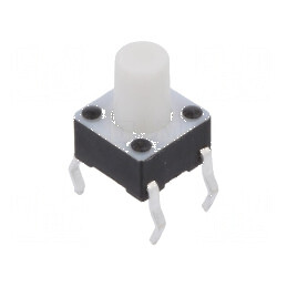 Microîntrerupător TACT SPST-NO 0,05A/24VDC THT | Electronic-mag.ro | Componente Electronice