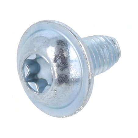 Şurub metalic cu flanşă 3x6 Torx® TX10 oţel călit | Electronic-mag.ro | Componente Electronice