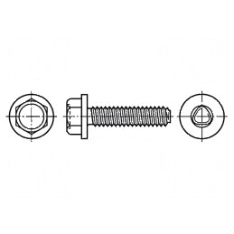 Şurub 6x10 Hexagonal Oţel Călit Zincat ISO 1479 | Electronic-mag.ro | Componente Electronice