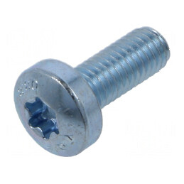 Şurub M6x16 Torx® TX30 cu cap rotund din oţel zincat ISO 14583 | Electronic-mag.ro | Componente Electronice