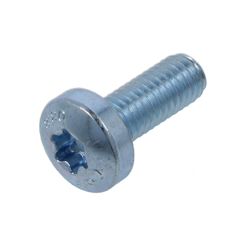 Şurub M6x16 Torx® TX30 cu cap rotund din oţel zincat ISO 14583 | Electronic-mag.ro | Componente Electronice