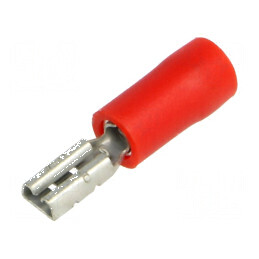 Terminal plat 2,8mm mamă 0,25-1,5mm² crimpat pe cablu | Electronic-mag.ro | Componente Electronice