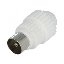 Conector coaxial 9,5mm IEC 169-2 mufă tată drept pe cablu | Electronic-mag.ro | Componente Electronice