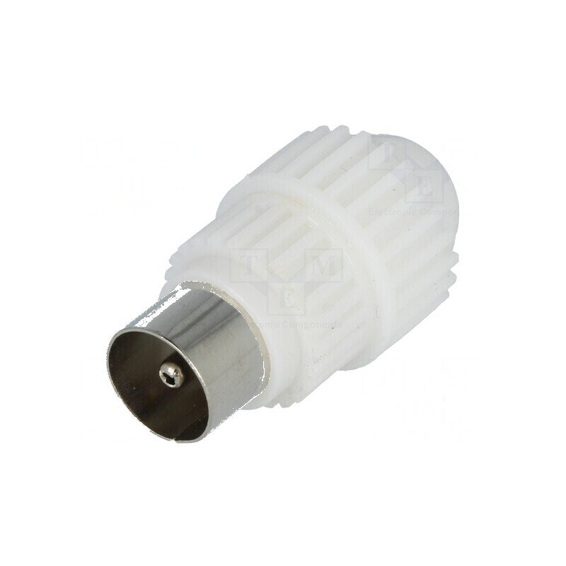 Conector coaxial 9,5mm IEC 169-2 mufă tată drept pe cablu | Electronic-mag.ro | Componente Electronice