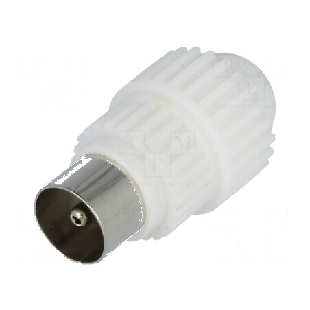 Conector coaxial 9,5mm IEC 169-2 mufă tată drept pe cablu | Electronic-mag.ro | Componente Electronice