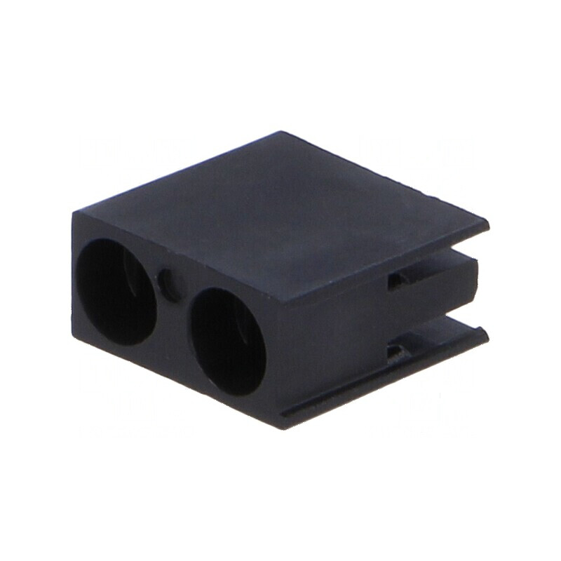 Carcasă diodă LED 3mm unghi negru poliamidă UL94V-2 | Electronic-mag.ro | Componente Electronice