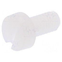 Şurub M4x8 cu cap rotund crestat din poliamidă | Electronic-mag.ro | Componente Electronice