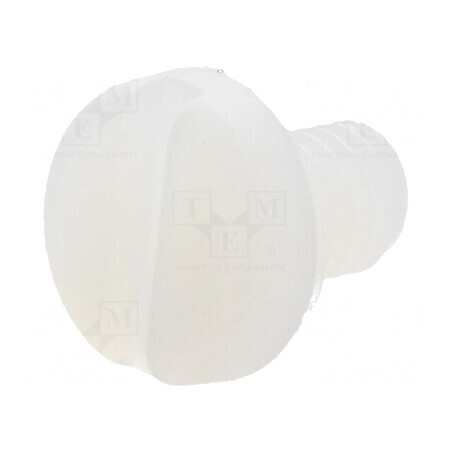 Şurub M4x6 cu cap rotund crestat din poliamidă 1,3mm | Electronic-mag.ro | Componente Electronice