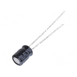 Condensator electrolitic THT 100uF 6.3V 5x7mm 2mm Raster | Electronic-mag.ro | Componente Electronice