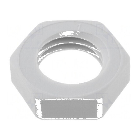Piuliță M12 poliamidă 17mm cu filet metric pas 1.5 | Electronic-mag.ro | Componente Electronice