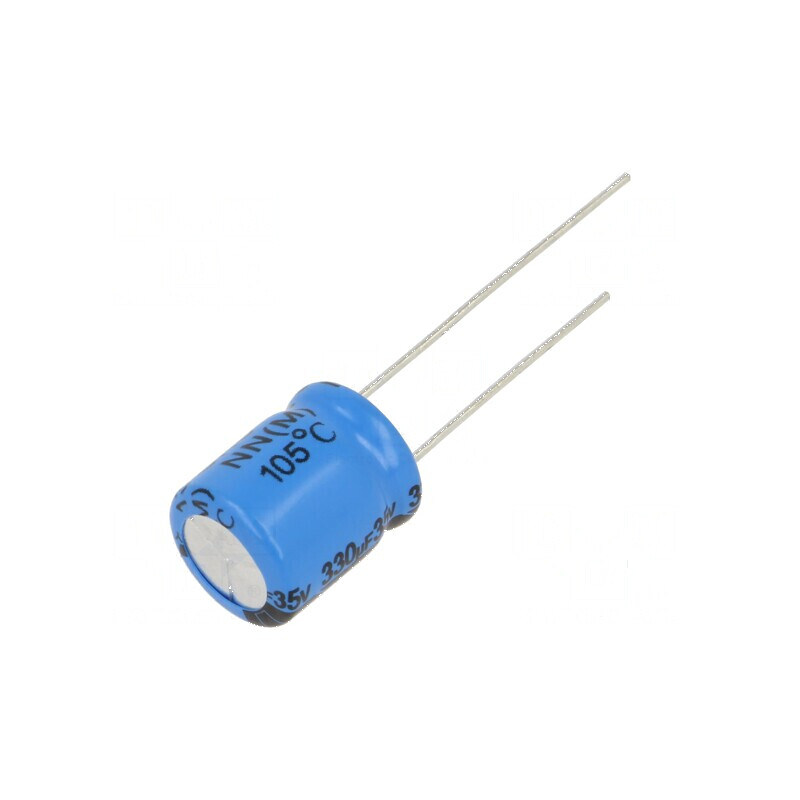 Condensator electrolitic THT 330uF 35VDC 5mm ±20% | Electronic-mag.ro | Componente Electronice Condensator electrolitic THT 330uF 35VDC 5mm ±20% | Electronic-mag.ro | Componente Electronice