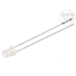 LED 3mm Alb 5000-8500mcd 30° Convex -40÷85°C | Electronic-mag.ro | Componente Electronice