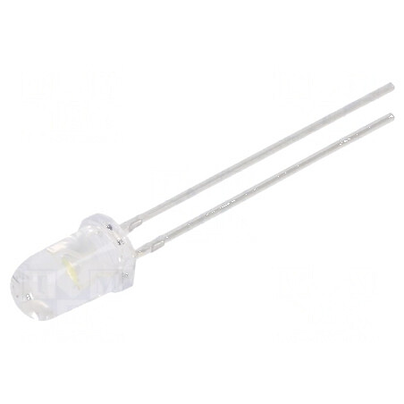 LED 5mm albă 6500-8500 mcd 30° convex 2,8-3,8V | Electronic-mag.ro | Componente Electronice