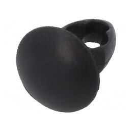 Diblu poliamidă 4mm x 3,2mm negru UL94V-2 | Electronic-mag.ro | Componente Electronice