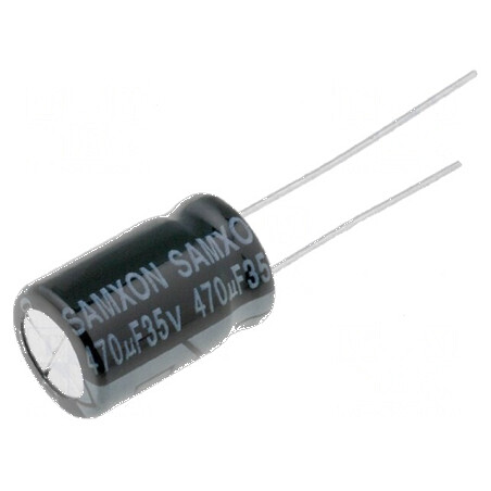 Condensator electrolitic THT 470uF 35VDC Ø10x16mm 5mm | Electronic-mag.ro | Componente Electronice