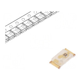 LED SMD 0603 portocalie 120-300mcd 1,6x0,8x0,25mm 120° 20mA | Electronic-mag.ro | Componente Electronice