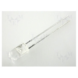 LED 5mm roșie 50-200mcd 30° convex 2-2,5V | Electronic-mag.ro | Componente Electronice