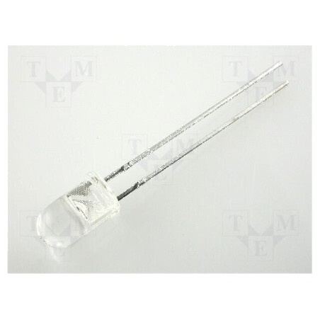 LED 5mm roșie 50-200mcd 30° convex 2-2,5V | Electronic-mag.ro | Componente Electronice