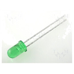LED 5mm Verde 20-60mcd 30° Convex | Electronic-mag.ro | Componente Electronice