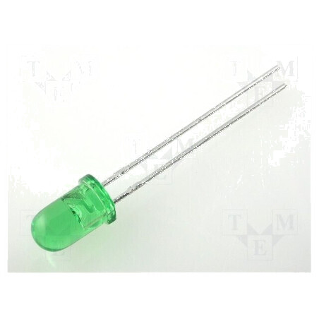 LED 5mm Verde 20-60mcd 30° Convex | Electronic-mag.ro | Componente Electronice