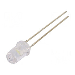 LED 5mm alb rece 6500-10000 mcd 30° convex | Electronic-mag.ro | Componente Electronice