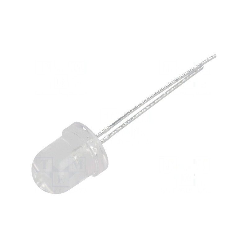 LED 8mm roșie 2200-3800mcd 30° convex | Electronic-mag.ro | Componente Electronice