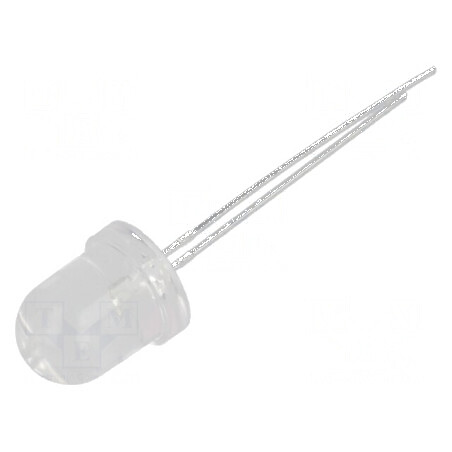 LED 8mm roșie 2200-3800mcd 30° convex | Electronic-mag.ro | Componente Electronice